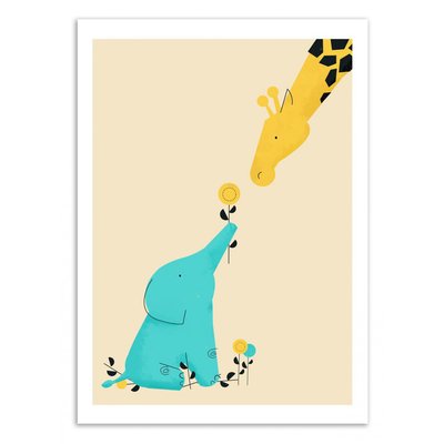 Affiche d’art 50 x 70 cm - Baby Elephant - Jay Fleck WALL EDITIONS