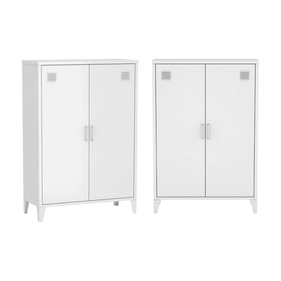 Commode/armoire métal 2 portes (lot de 2) SOHO SWEEEK