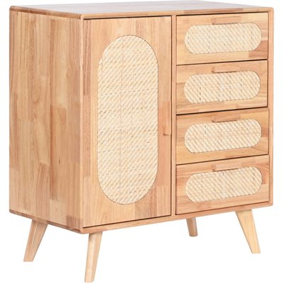 Buffet en bois et rotin, salon chic RECOLLECTION