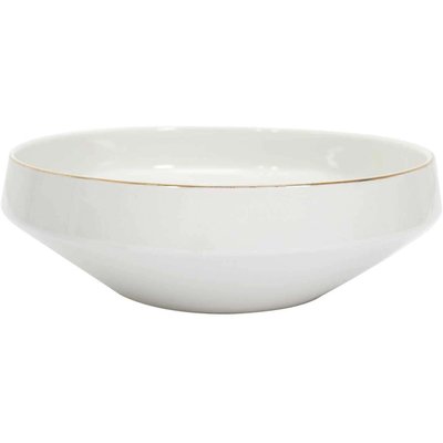 Saladier en porcelaine liseré doré 25 cm CMP