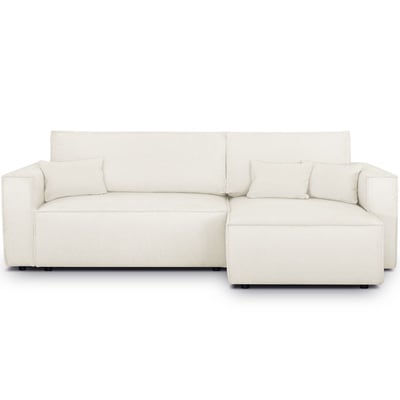 Canapé d'angle convertible 4 places en tissu chenille - LIVIA HOMIFAB