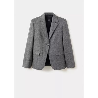 Blazer costume laine jaspée MANGO