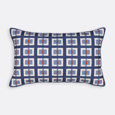 Housse de coussin 50x30 cm, coton brodé, Mauro LA REDOUTE INTERIEURS