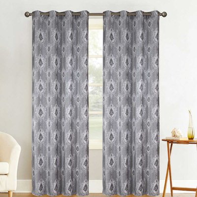 Paire de rideaux tamisants baroque HOME MAISON