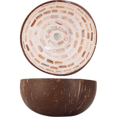 Bol coco cercle mosaique marron NOYA