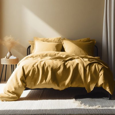 Housse de couette lin lavé HORTENSE FEBRONIE