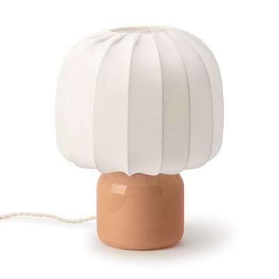Lampe à poser en verre et tissu LOULOU VANITY BOUM