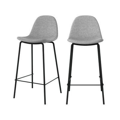 Lot de 2 chaises pour îlot central en tissu 65,5 cm - HENRIK RENDEZ-VOUS DÉCO