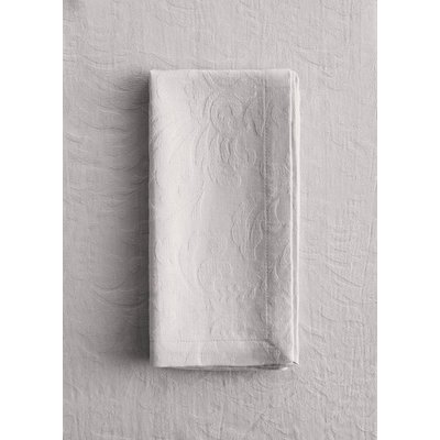 Serviette en coton jacquard floral MANGO HOME