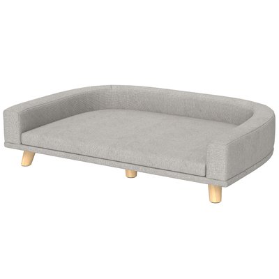 Lit canapé chien chat design scandinave déhoussable tissu PAWHUT