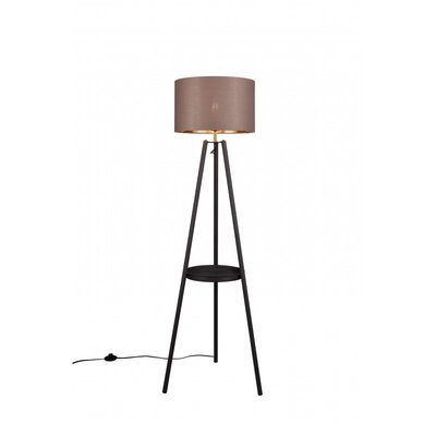 Lampadaire trois pieds design avec abat-jour tissu TRIO