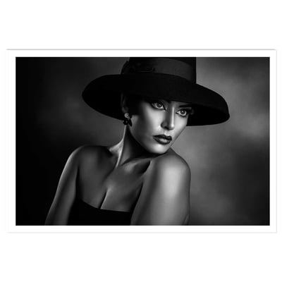 Affiche photo L'élégance en noir et blanc HEXOA