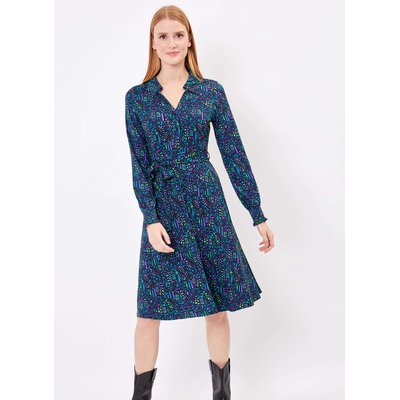 Robe chemise imprimée en maille EZO PRINCESSE NOMADE
