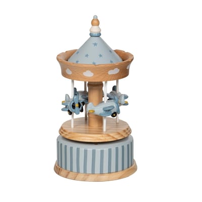 Carrousel musical Avion   en bois AMADEUS LES PETITS