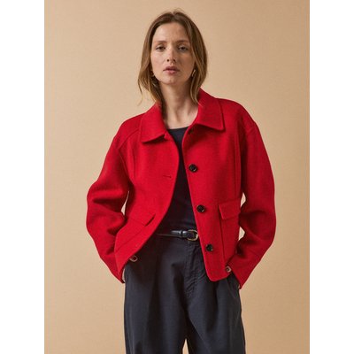 Veste boutonnée lainage double face CYRILLUS