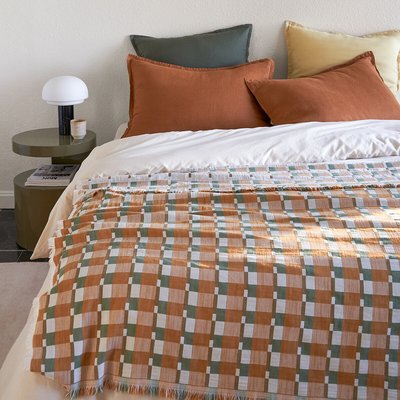 Manta em jacquard com padrão geométrico, Virna LA REDOUTE INTERIEURS