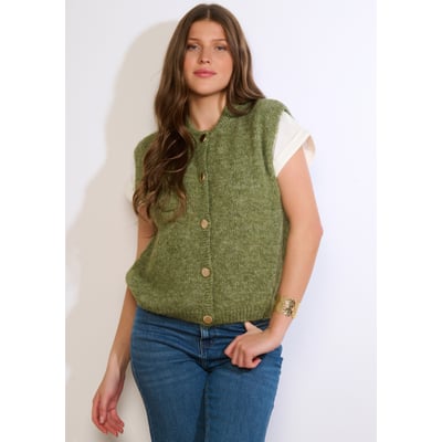 Gilet sans manches boutonné LOLALIZA