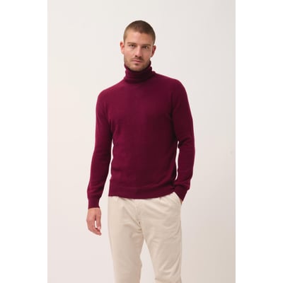 Pull Col Roulé Bordeaux Connor JUST CASHMERE