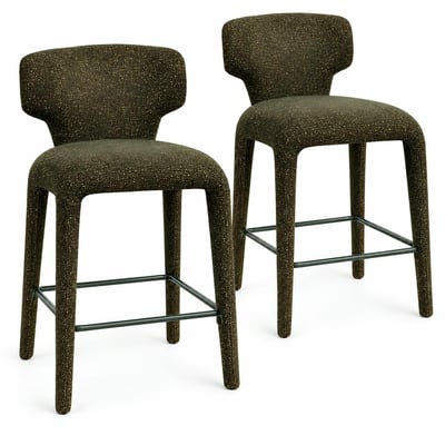 Tabouret de bar en tissu (lot de 2) TULSA PIER IMPORT