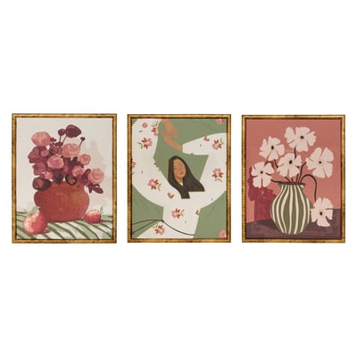 Lot de 3 toiles encadrées MONA ATMOSPHERA