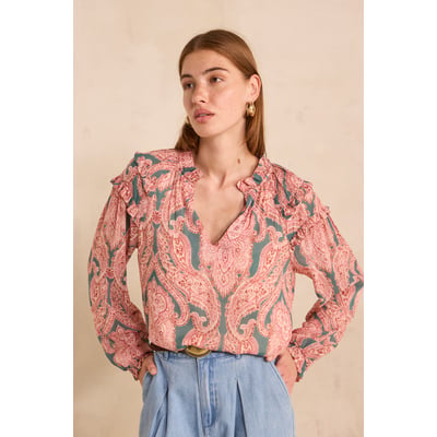 Blouse imprimée à manches longues MALOE Maison 123