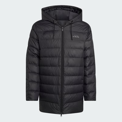 Parka À Capuche Duvet Léger 3 Bandes Essentials Climawarm Parka À Capuche Duvet Léger 3 Bandes Essentials Climawarm ADIDAS SPORTSWEAR