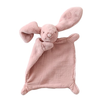 Doudou lapin bi-matière VERTBAUDET
