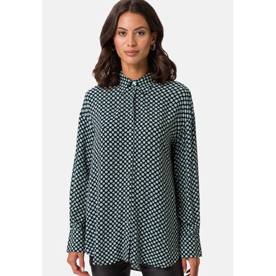 Long blouse with minimal print ZERO