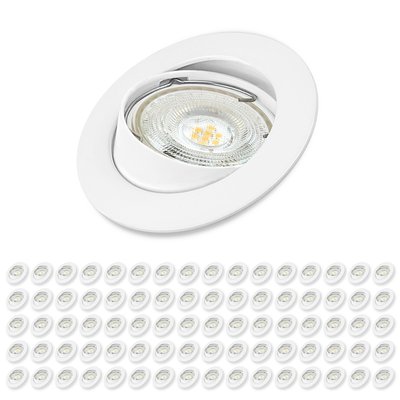 Lot de 80 spots à encastrer orientables  en Aluminium, CLANE INSPIRE
