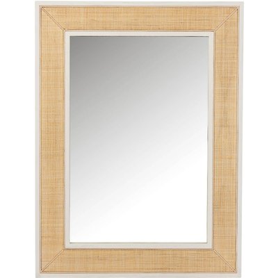 Miroir mural en rotin rectangulaire Dickson JOLIPA