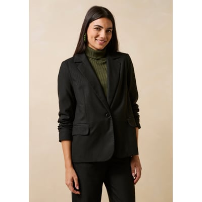 Veste tailleur à rayures manches longues LA FEE MARABOUTEE