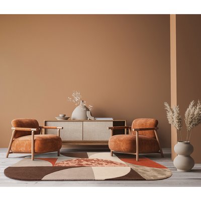 Oval Shapes Pattern Rug SO'HOME