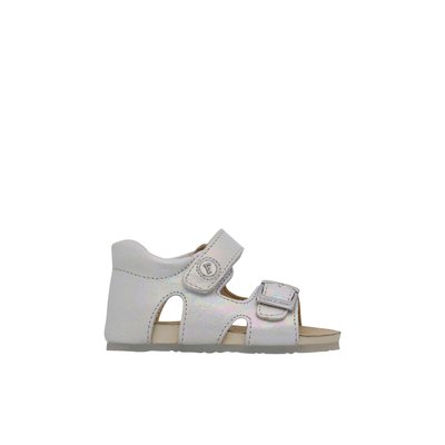 Sandales en cuir avec boucle et scratch BEA FALCOTTO