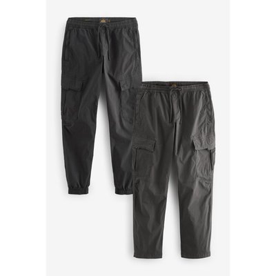 2 pantalons cargo fuselés standard stretch NEXT