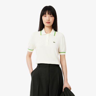 Polo court coton stretch 3D sans couture LACOSTE