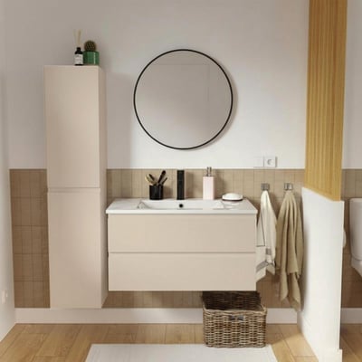 Ensemble meuble simple vasque 80cm SORRENTO MOB IN