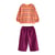 Rayure Orange/Violet