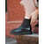 Cuir Plissé Verni Noir