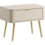 Beige Sable Et Doré Chromé