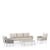 Blanc, Coussin Beige