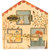 Beige, Orange, Vert