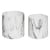 Set De 2 Pots Atmosphera En Céramique Et Marbre - Noir Et Blanc - Décoration Maison (14,4 X 13,4 Cm)