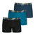 Noir + Turquoise + Bleu