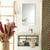Vasque Blanche Et Miroir Tablette Blanche