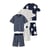 Rayures Bleu Marine/Blanc