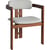 Bois Marron Et Tissu Gris Clair