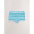 Rayures Froissées Bleu Turquoise/Blanc