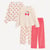 Beige/Rouge