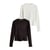 Blanc/Brun Foncé