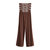 Marron Chocolat Brodé